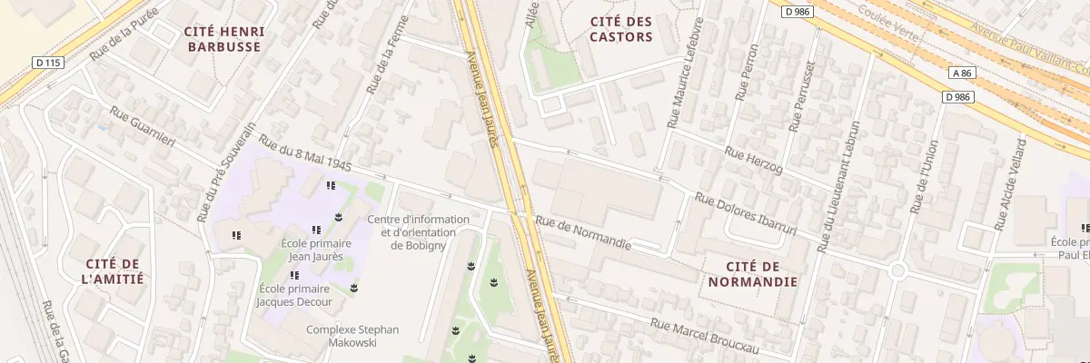 Plan du 188 Av Jean Jaures à Bobigny