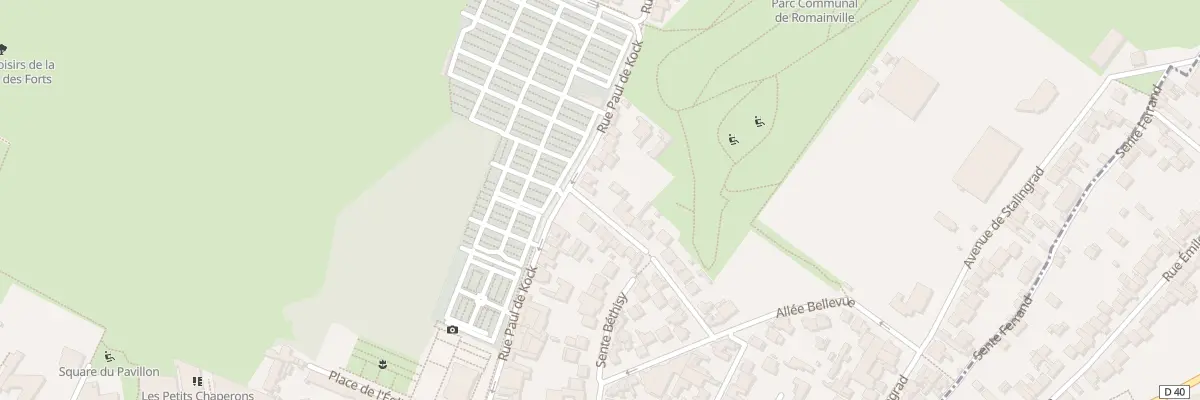 Plan du 44 Rue Paul de Kock à Romainville