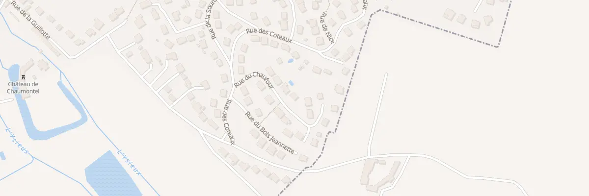 Plan du 9 Rue du Chaufour à Chaumontel