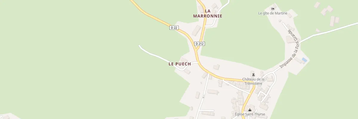 Plan du 5408 Le Peuch à Anglards-de-Salers