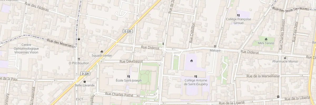 Plan du 33 Rue de Strasbourg à Vincennes
