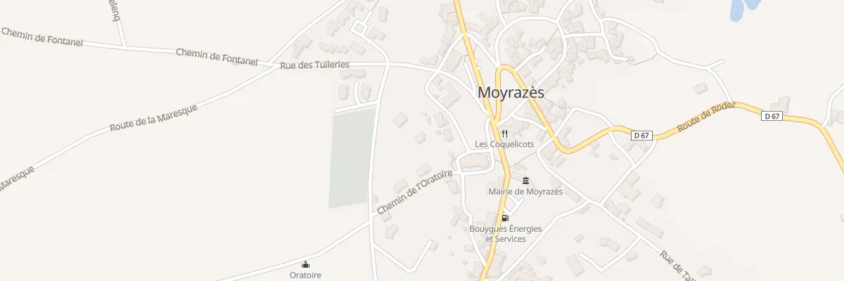 Plan du 5437 Moyrazes à Moyrazès