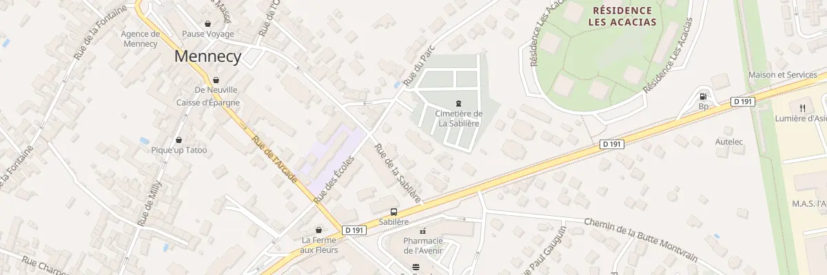 Plan du 25 Rue de la Sablière à Mennecy