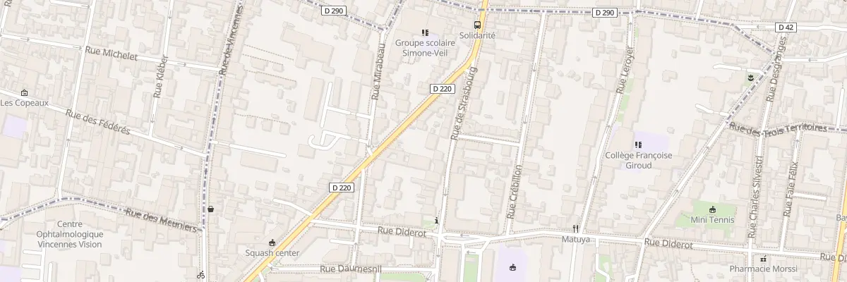 Plan du 118 Av de la République à Vincennes