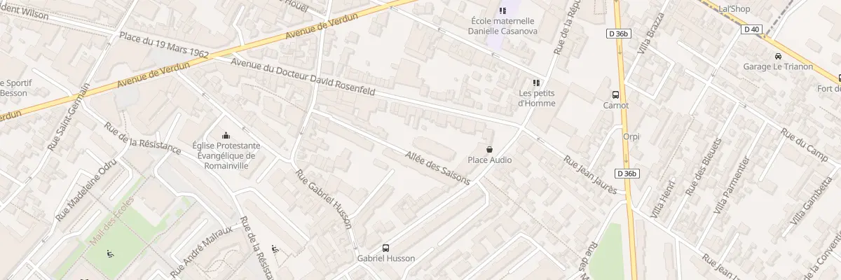 Plan du 44 Rue de la République à Romainville