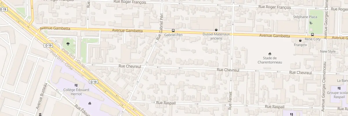 Plan du 29 Rue Chevreul à Maisons-Alfort