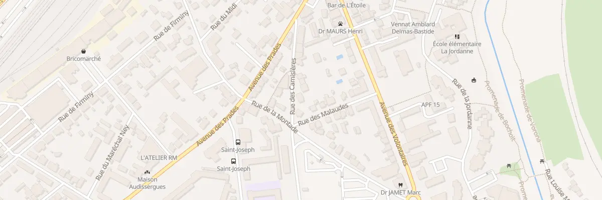 Plan du 21 Rue des Camisieres à Aurillac