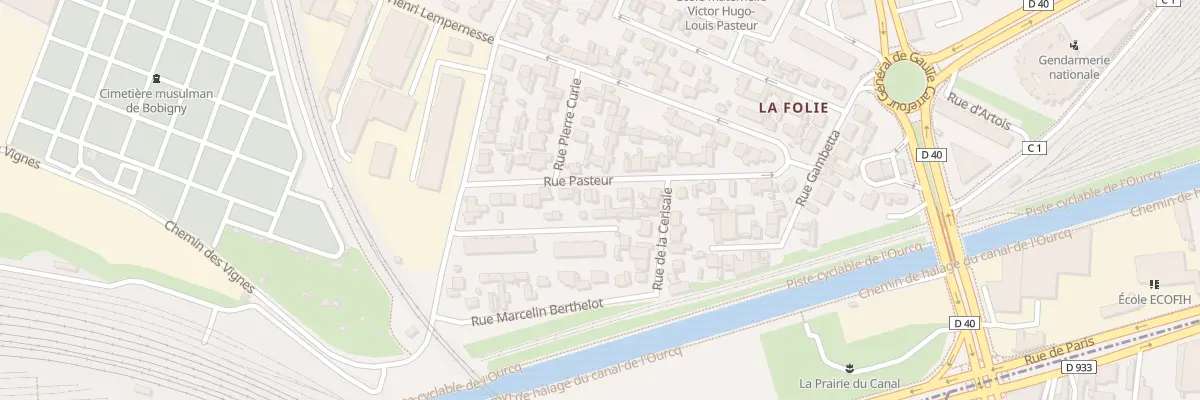 Plan du 73 Rue Pasteur à Bobigny
