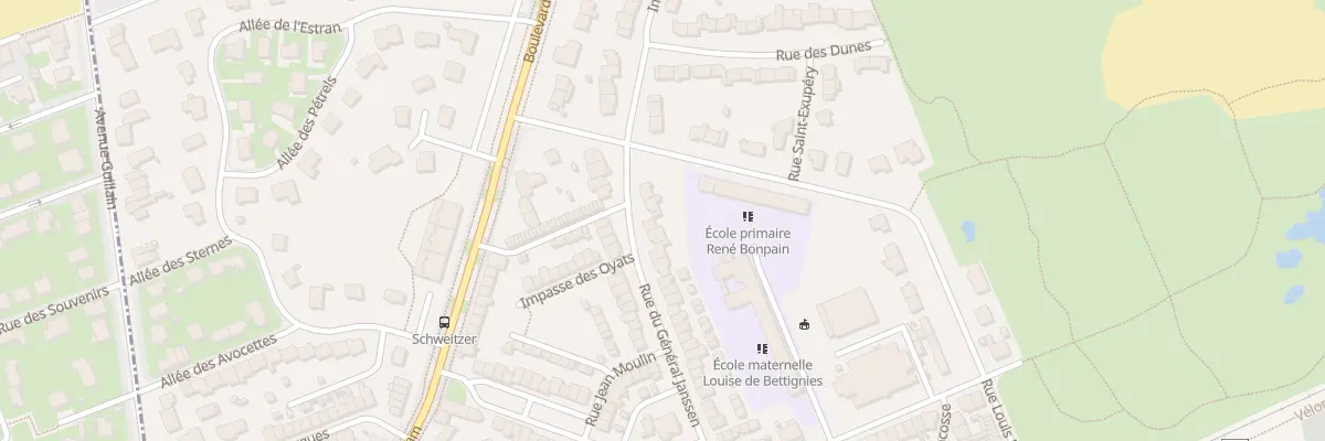 Plan du 178 Rue du Gen Janssen à Leffrinckoucke