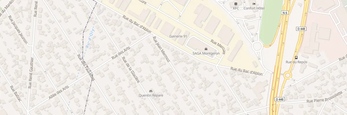 Plan du 5 Rue Jean Mermoz à Montgeron