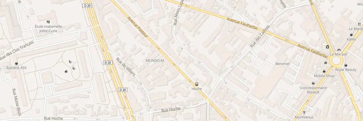 Plan du 58B Av Pasteur à Montreuil