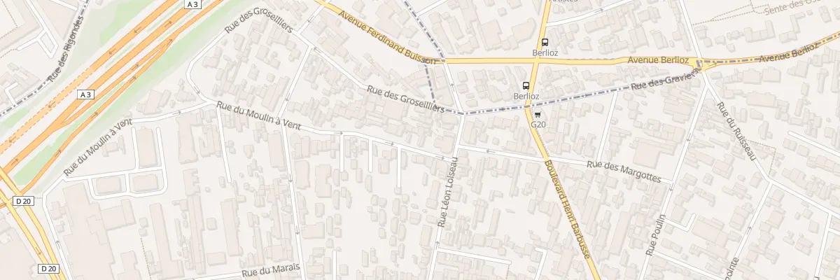 Plan du 103 Rue du Moulin a Vent à Montreuil
