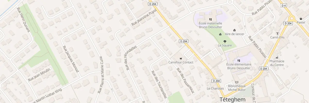 Plan du 1 Rue des Passereaux à Téteghem-Coudekerque-Village