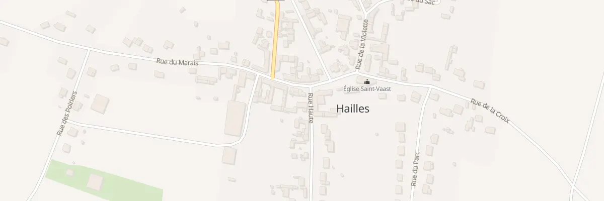 Plan du 1 Rue du Marais à Hailles