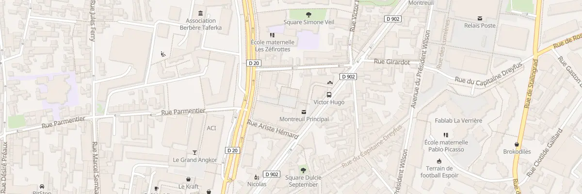 Plan du 36 Av de la Résistance à Montreuil