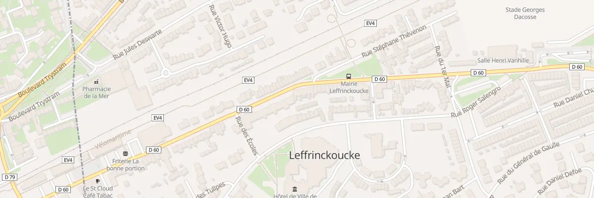 Plan du 352 Rue des Anciens Combattants à Leffrinckoucke