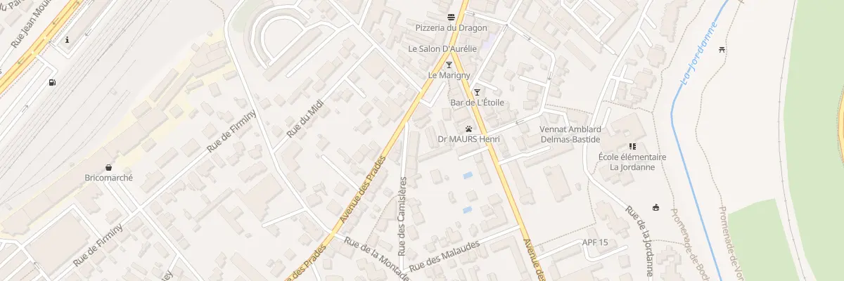 Plan du 3 Rue des Camisieres à Aurillac