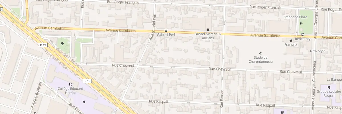Plan du 31 Rue Chevreul à Maisons-Alfort