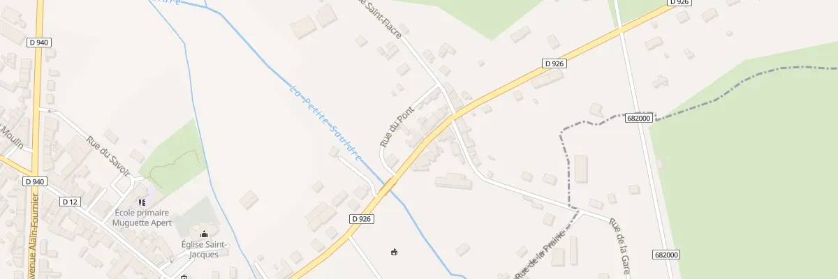Plan du 5 Rue du Fbg d’Alsace à La Chapelle-d’Angillon