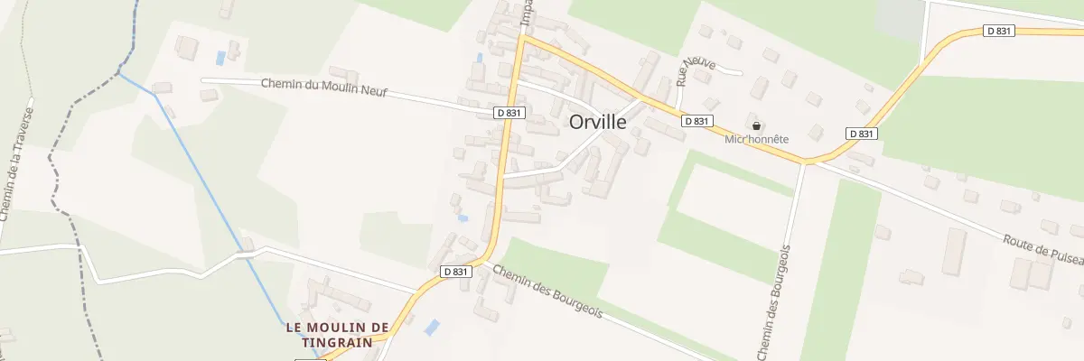 Plan du 5112 Bourg d’Orville à Orville