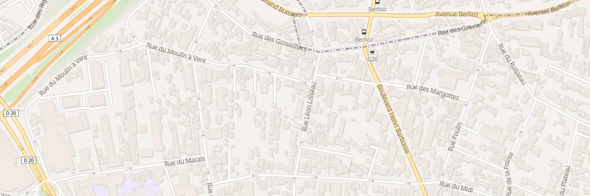 Plan du 136 Rue du Moulin a Vent à Montreuil