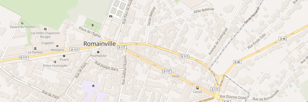 Plan du 20 Rue Veuve Aublet à Romainville