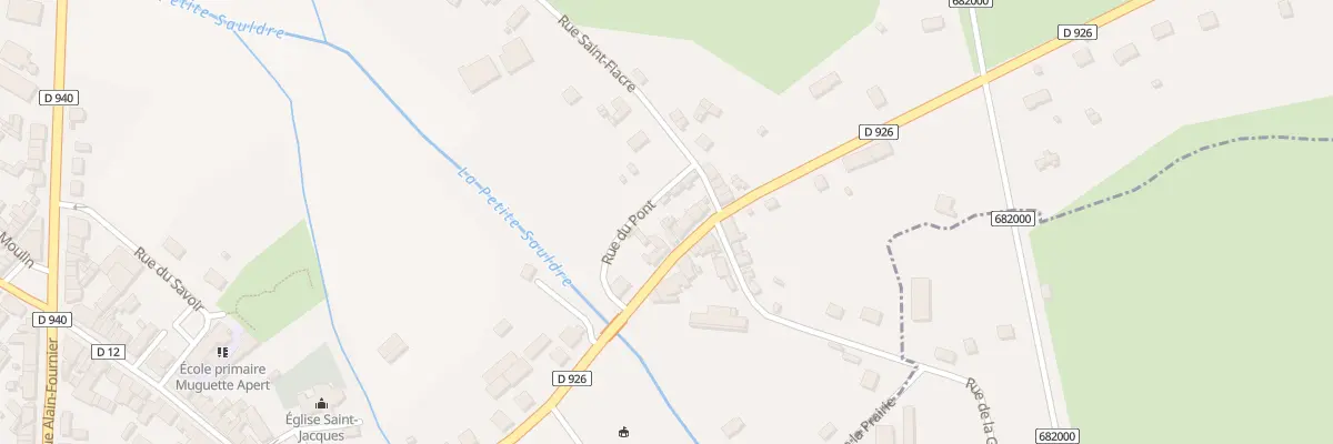 Plan du 11 Rue du Fbg d’Alsace à La Chapelle-d’Angillon
