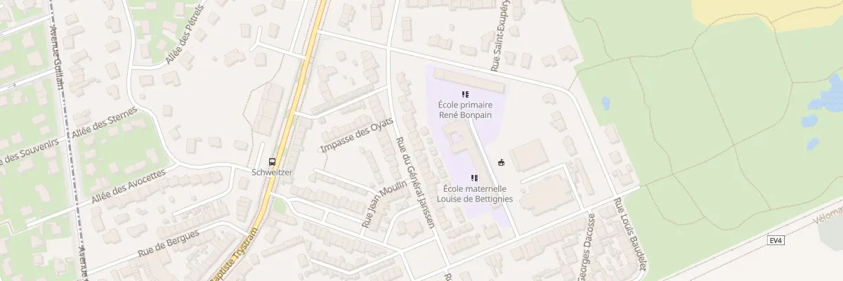 Plan du 130 Rue du Gen Janssen à Leffrinckoucke