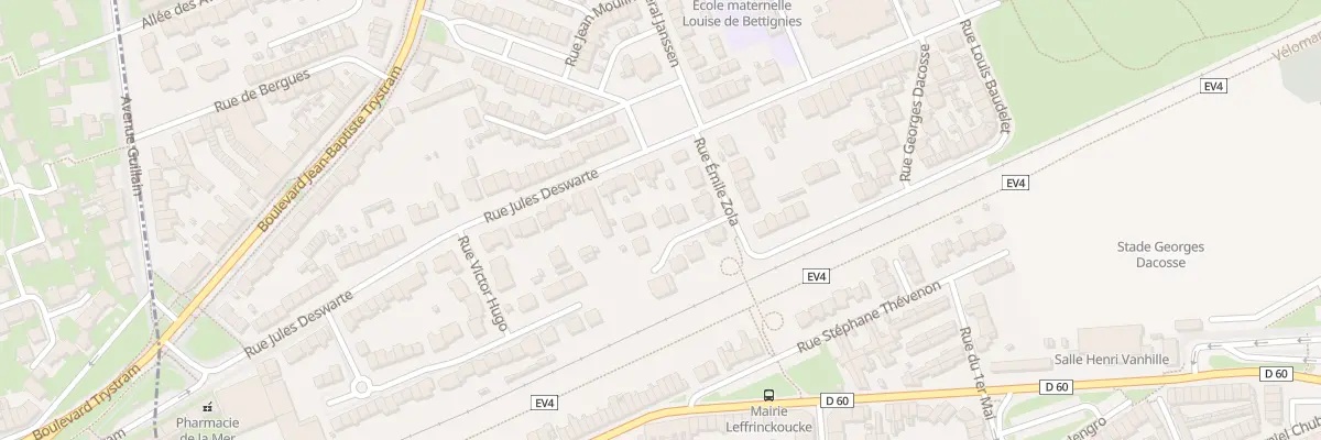 Plan du 381 Rue Maxence Vandermeersch à Leffrinckoucke