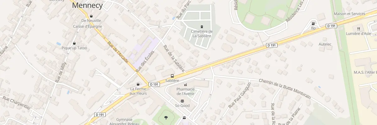 Plan du 35 Rue de la Sablière à Mennecy