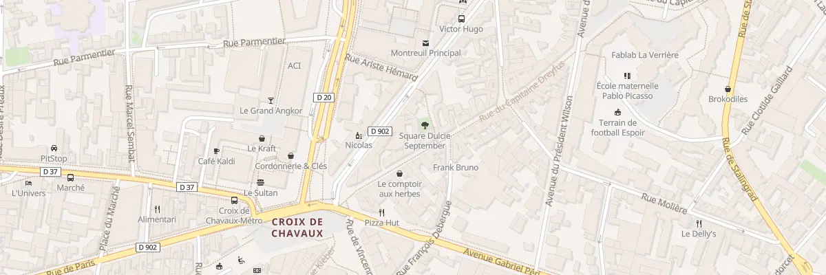 Plan du 9 Rue du Capitaine Dreyfus à Montreuil