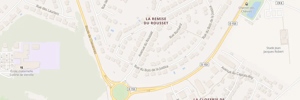 Plan du 12 Av du Rousset à Mennecy