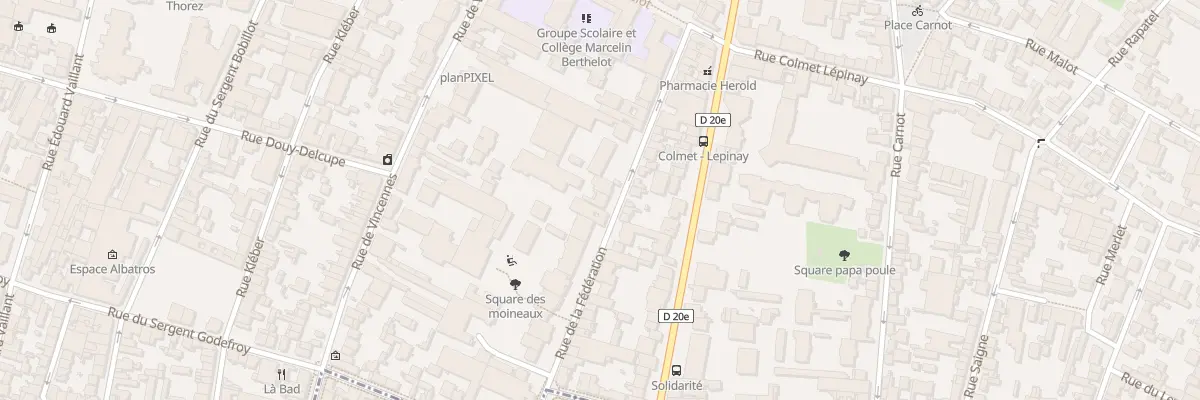 Plan du 40 Rue de la Fédération à Montreuil