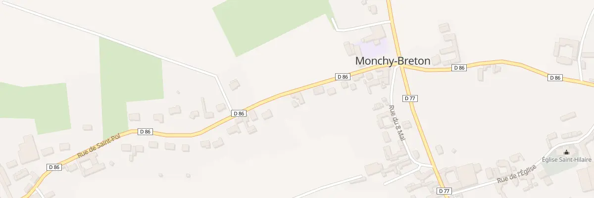 Plan du 157 Rue de Saint Pol à Monchy-Breton