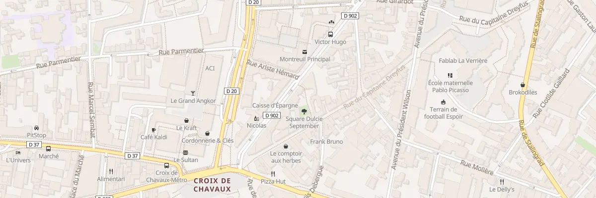 Plan du 43 Bd Rouget de Lisle à Montreuil
