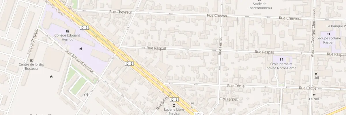 Plan du 14 Rue Raspail à Maisons-Alfort