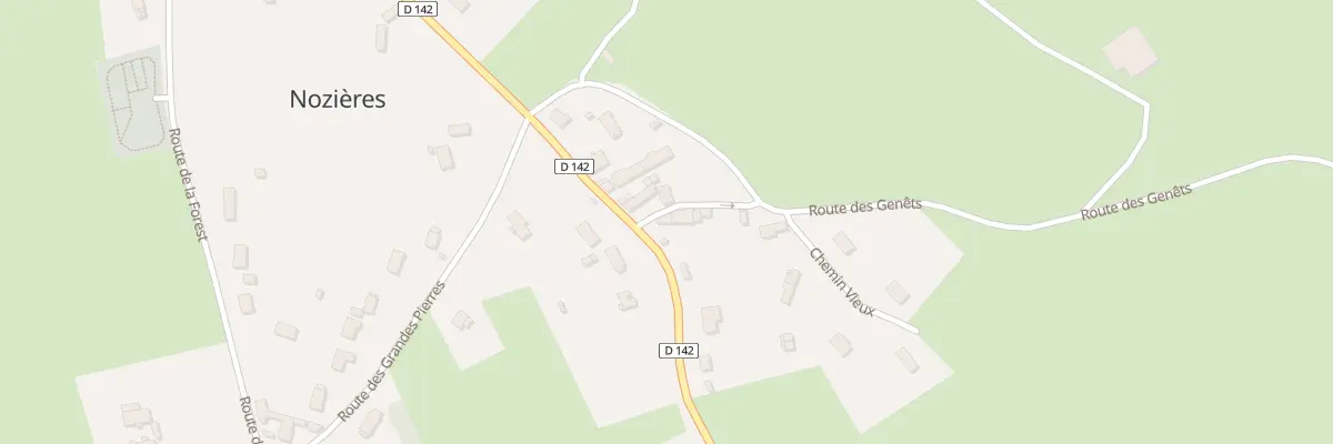 Plan du 587 Rte des Cassons à Nozières