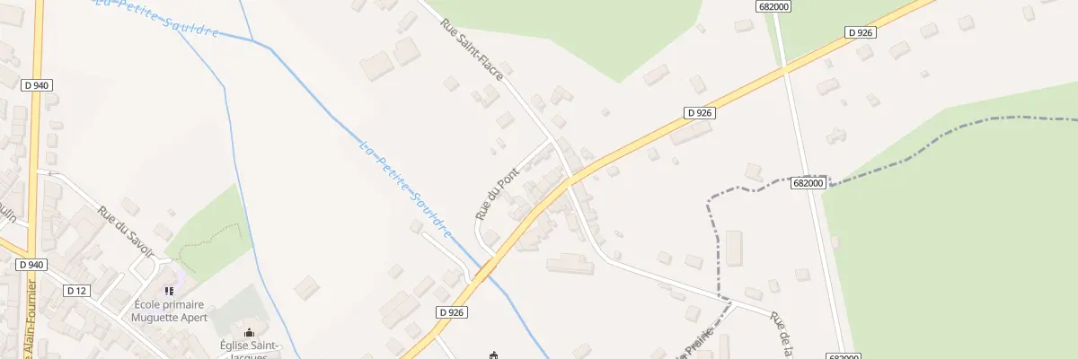 Plan du 13 Rue du Fbg d’Alsace à La Chapelle-d’Angillon