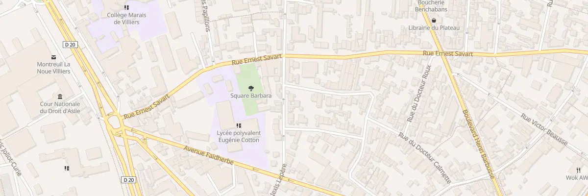 Plan du 80B Rue Alexis Lepère à Montreuil