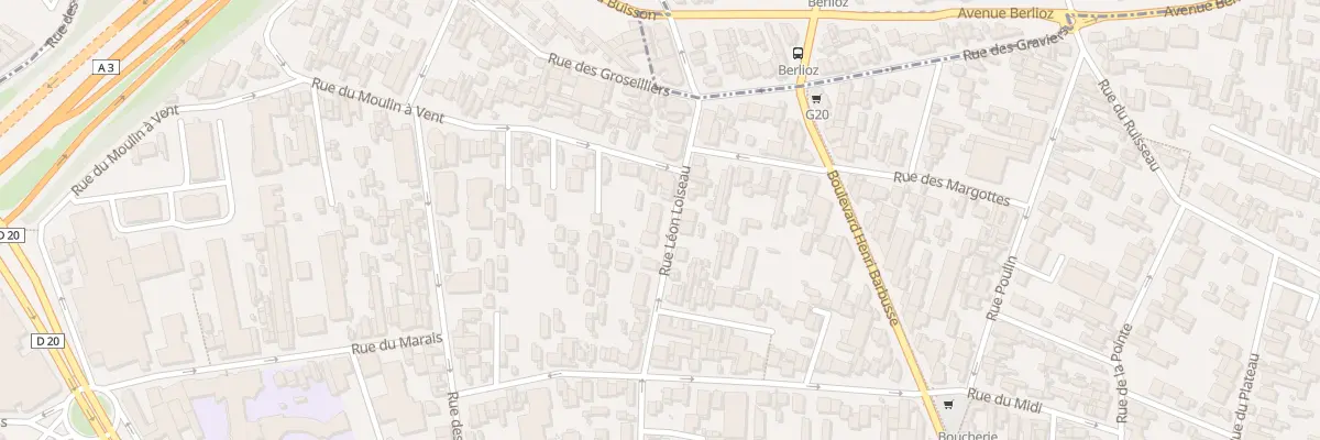 Plan du 37 Rue Leon Loiseau à Montreuil