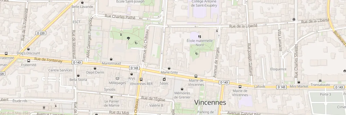 Plan du 110 Rue de Fontenay à Vincennes