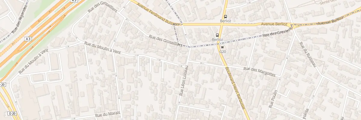 Plan du 43 Rue Leon Loiseau à Montreuil