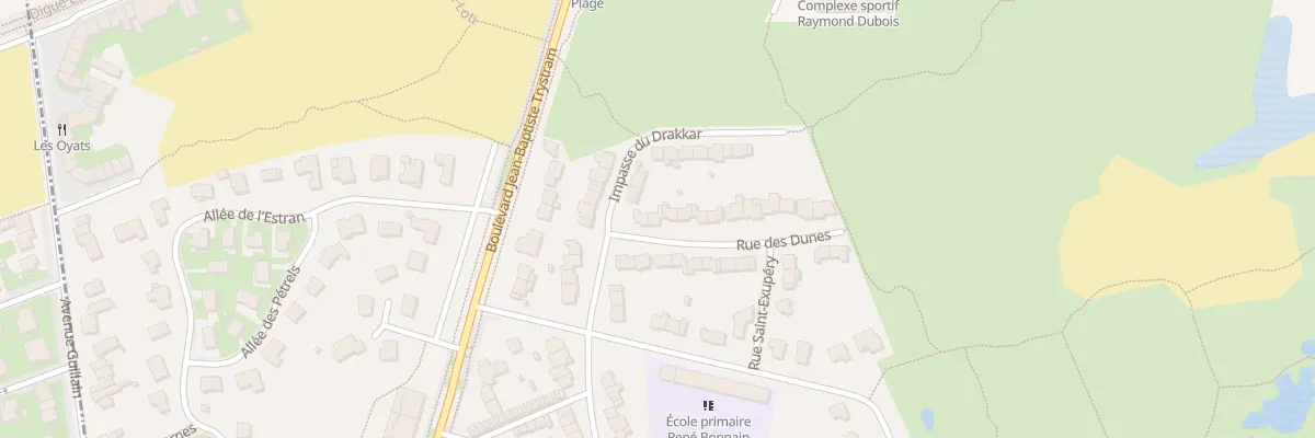 Plan du 25 Rue des Dunes à Leffrinckoucke