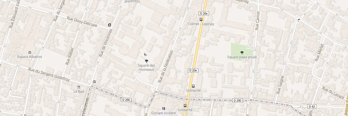 Plan du 37 Rue de la Fédération à Montreuil