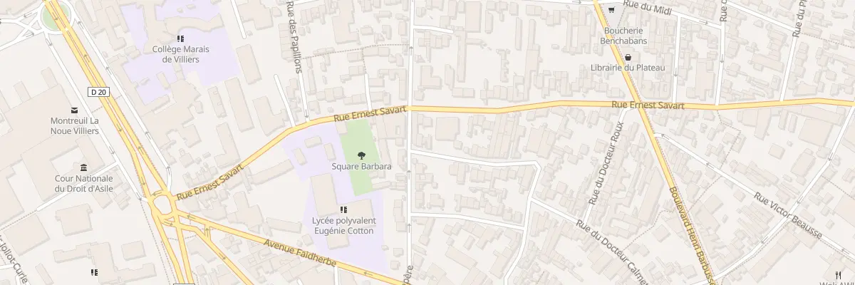 Plan du 74 Rue du Docteur Calmette à Montreuil