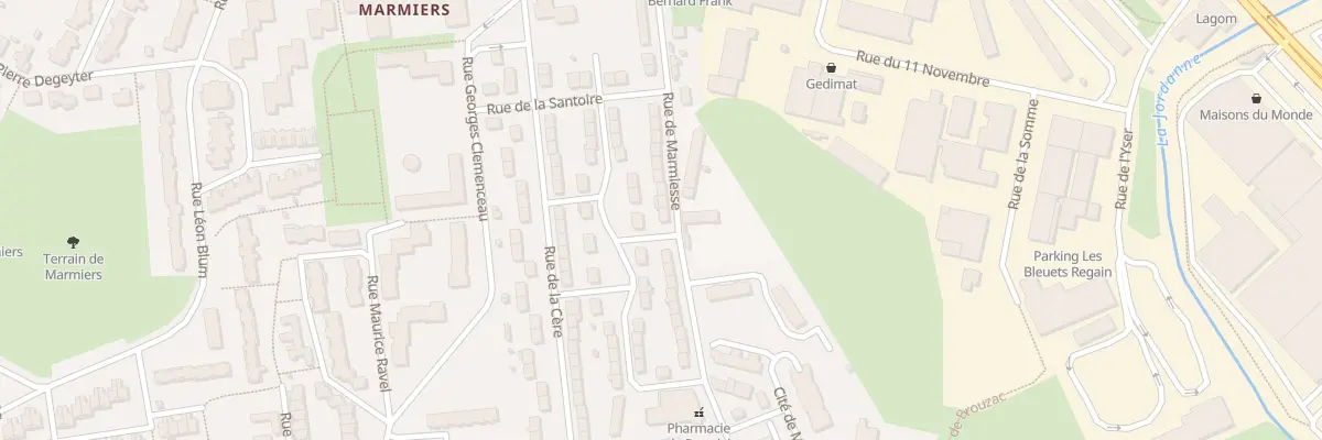 Plan du 44 Rue de Marmiesse à Aurillac