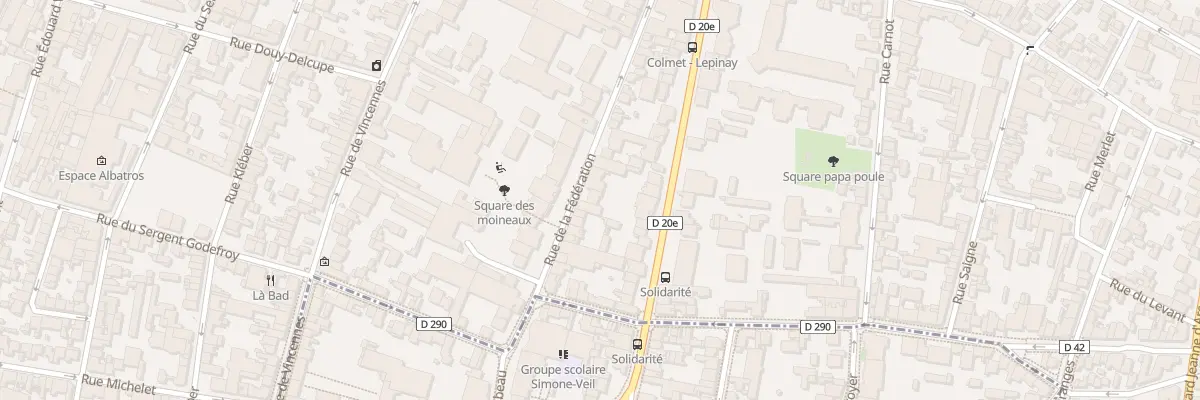 Plan du 43 Rue de la Fédération à Montreuil