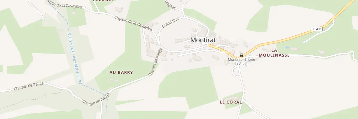 Plan du 9001 Le Village à Montirat