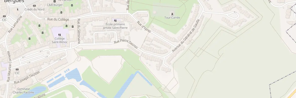 Plan du 5 Av du Gen de Gaulle à Bergues