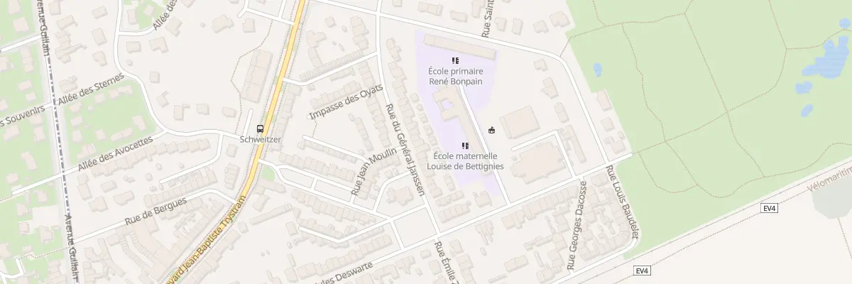 Plan du 90 Rue du Gen Janssen à Leffrinckoucke